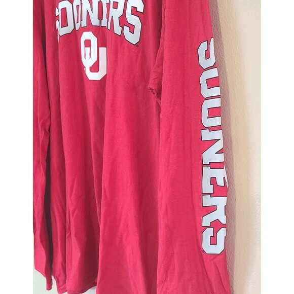 Fanatics Crimson Red Oklahoma Sooners Team Lockup Long Sleeve Shirt Mens Size XL - Picture 5 of 7